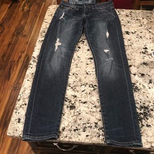 Lucky Brand Jeans Sienna Slim Boyfriend Distressed Ripped 0/25